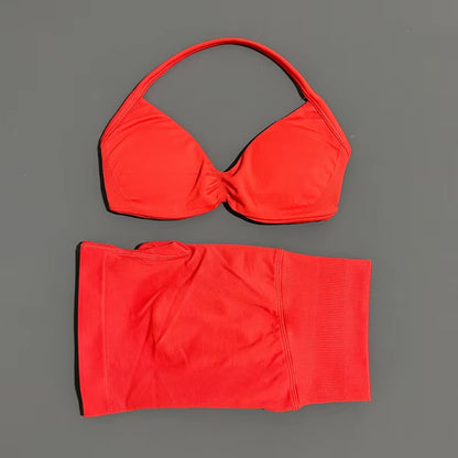 2 Piece Sports Gym Set Strappy Bra Yoga Underwear Short Sport Leggings Bicycle Running Sportswear Woman Seamless Yoga Set